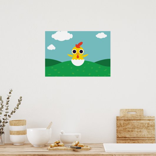 Bandit the Chick Poster (Küche)