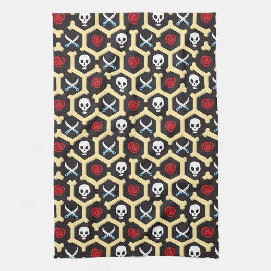 Bandit-Thema-Muster Geschirrtuch (Vertikal)