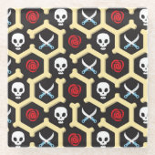 Bandit-Thema-Muster Glasuntersetzer (Vorderseite)