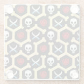 Bandit-Thema-Muster Glasuntersetzer (Rückseite)