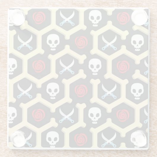 Bandit-Thema-Muster Glasuntersetzer (Rückseite)