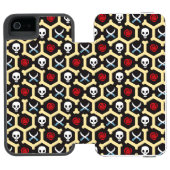 Bandit-Thema-Muster Incipio iPhone Geldbeutel-Hülle (Folio Geöffnet)