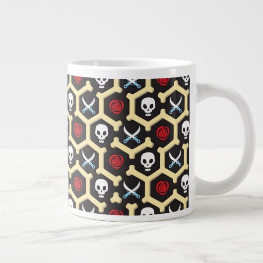 Bandit-Thema-Muster Jumbo-Tasse (Rechts)