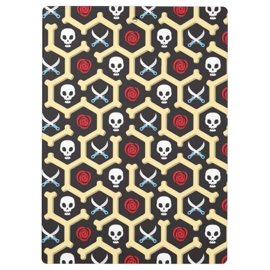 Bandit-Thema-Muster Klemmbrett (Rückseite)