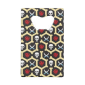 Bandit-Thema-Muster Kreditkarten Flaschenöffner (Rückseite)