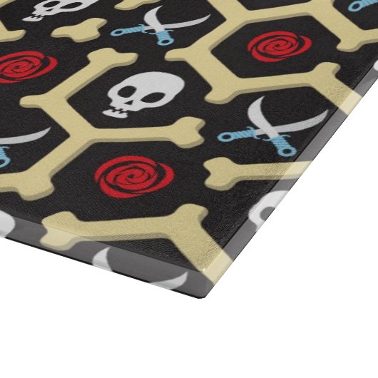 Bandit-Thema-Muster Schneidebrett (Ecke)