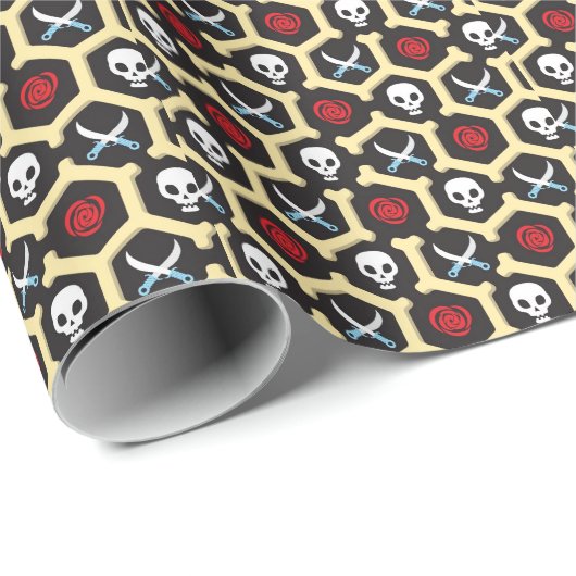 Bandit Theme Muster Geschenkpapier (Rolleneckpunkt)