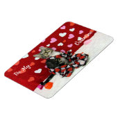 Bandit's Best Dressed Valentine's Cat / Kitten Magnet (Linke Seite)