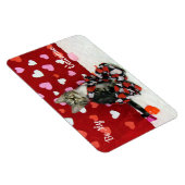 Bandit's Best Dressed Valentine's Cat / Kitten Magnet (Rechte Seite)