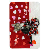Bandit's Best Dressed Valentine's Cat / Kitten Magnet (Vertikal)