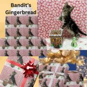 Bandit's Gingerbread House - Weihnachten der Katze Geschenkpapier