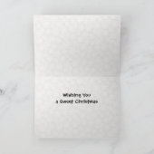 Bandit's Gingerbread - Katze / Kätzchen Weihnachts Feiertagskarte (Innenseite)