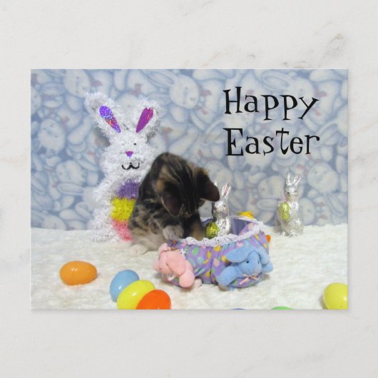 Bandit's Osterkorb - Postkarte (Vorderseite)