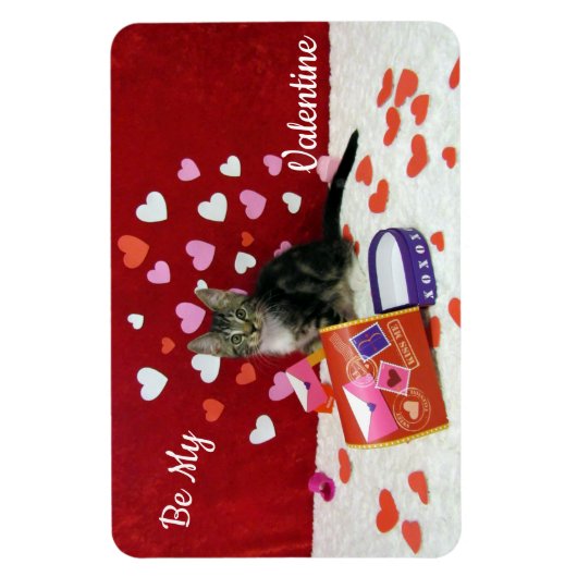 Bandit's Valentine's Magnet (Kat/ Kätzchen) (Vertikal)