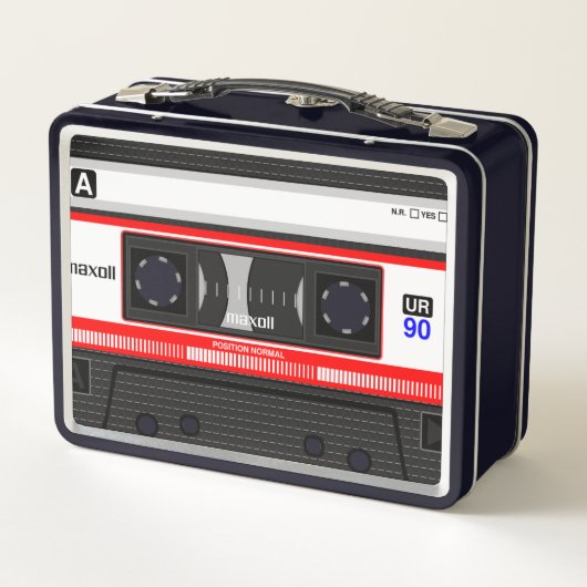 Bandkassette Metall Brotdose (Rückseite)