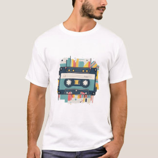 Bandkassette und Radio T-Shirt