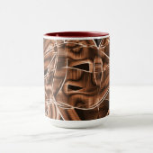 Bandkurven, brauner Ausschnitt mit Relief und Über Tasse (Zentrum)