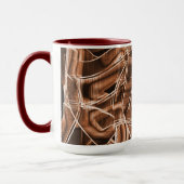 Bandkurven, brauner Ausschnitt mit Relief und Über Tasse (Links)