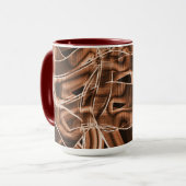 Bandkurven, brauner Ausschnitt mit Relief und Über Tasse (Vorderseite Links)