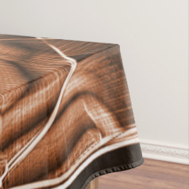 Bandkurven, brauner Ausschnitt mit Relief und Über Tischdecke