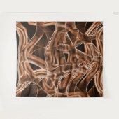 Bandkurven, brauner Ausschnitt mit Relief und Über Wandteppich (Vorderseite (Horizontal))