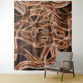 Bandkurven, brauner Ausschnitt mit Relief und Über Wandteppich (Beispiel)