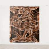 Bandkurven, brauner Ausschnitt mit Relief und Über Wandteppich (Vorderseite)