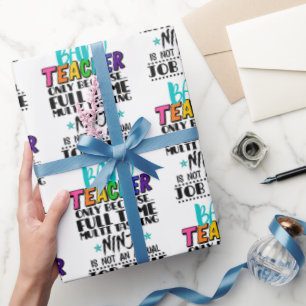 Bandlehrer nur wegen Vollzeit-Multitasking Geschenkpapier