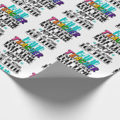 Bandlehrer nur wegen Vollzeit-Multitasking Geschenkpapier (Ecke)