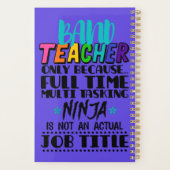 Bandlehrer nur wegen Vollzeit-Multitasking Planer (Rückseite)