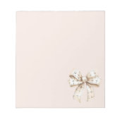 Bandmaßbügel Notizblock (Vorderseite)