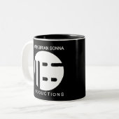 Bandmitte-Logo-Tasse Zweifarbige Tasse (Vorderseite Links)