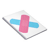 Bandmitte pink blau notizblock (Rechte Seite)