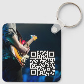 Bandmusiker QR-Codewerbung Schlüsselanhänger (Rückseite)