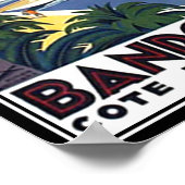 Bandol Cote D'azur France Travel Poster Print (Ecke)