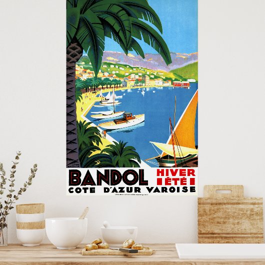 Bandol, Côte d'Azur, Frankreich, französische Küst Poster (Küche)