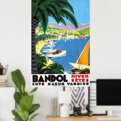 Bandol, Côte d'Azur, Frankreich, französische Küst Poster (Heimbüro)