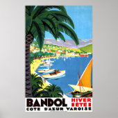 Bandol, Côte d'Azur, Frankreich, französische Küst Poster (Vorne)