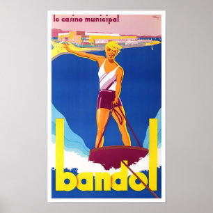 Bandol France Vintage Reise Poster