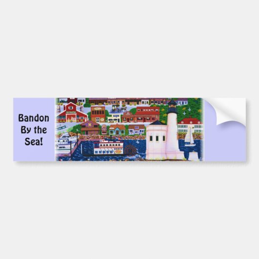 Bandon am Meer~ Autoaufkleber (Vorne)