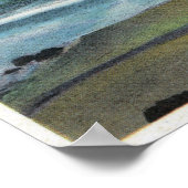 Bandon Beach View Face Rock, Cat and Kittens Poster (Ecke)