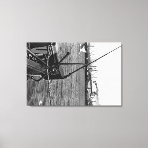 Bandon, Oregon-Hafen-Ansicht und Leinwanddruck