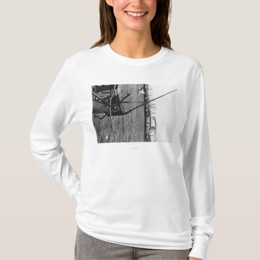Bandon, Oregon-Hafen-Ansicht und T-Shirt (Vorderseite)