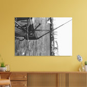 Bandon, Oregon Hafenansicht und Schiffsfotografie Leinwanddruck (Insitu (Wohnzimmer))