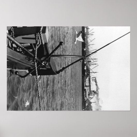 Bandon, Oregon Hafenansicht und Schiffsfotografie Poster (Vorne)