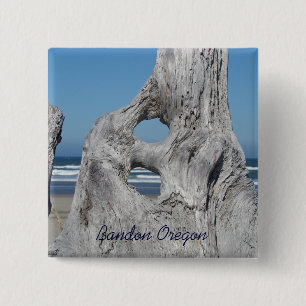 Bandon Oregon Knöpfe Strand Urlaub Treibholz Button