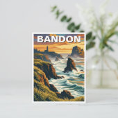 Bandon Oregon Küste Reise Postkarte (Stehend Vorderseite)