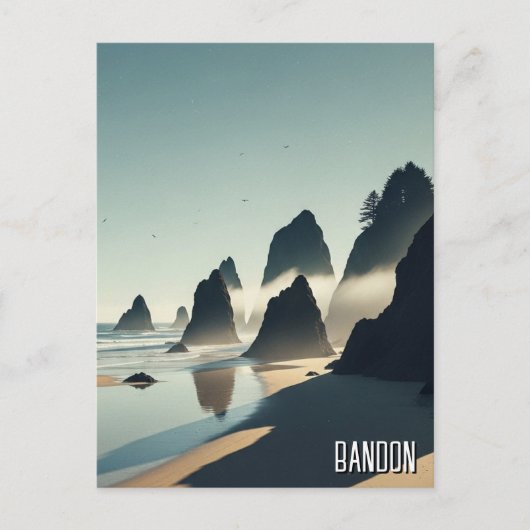 Bandon Oregon Küste Reise Postkarte (Vorderseite)
