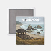 Bandon Oregon Küstenreise Magnet (Vorderseite/Rückseite)