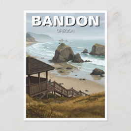 Bandon Oregon Küstenreise Postkarte